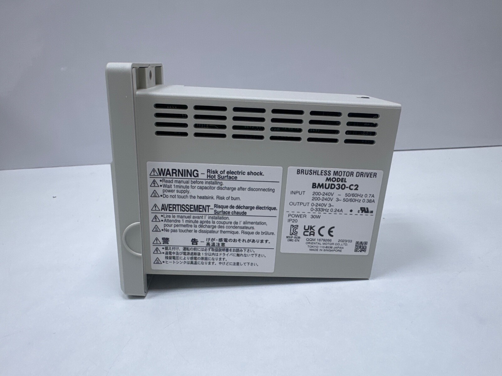 ORIENTAL MOTOR BMUD30-C2 BRUSHLESS MOTOR DRIVER