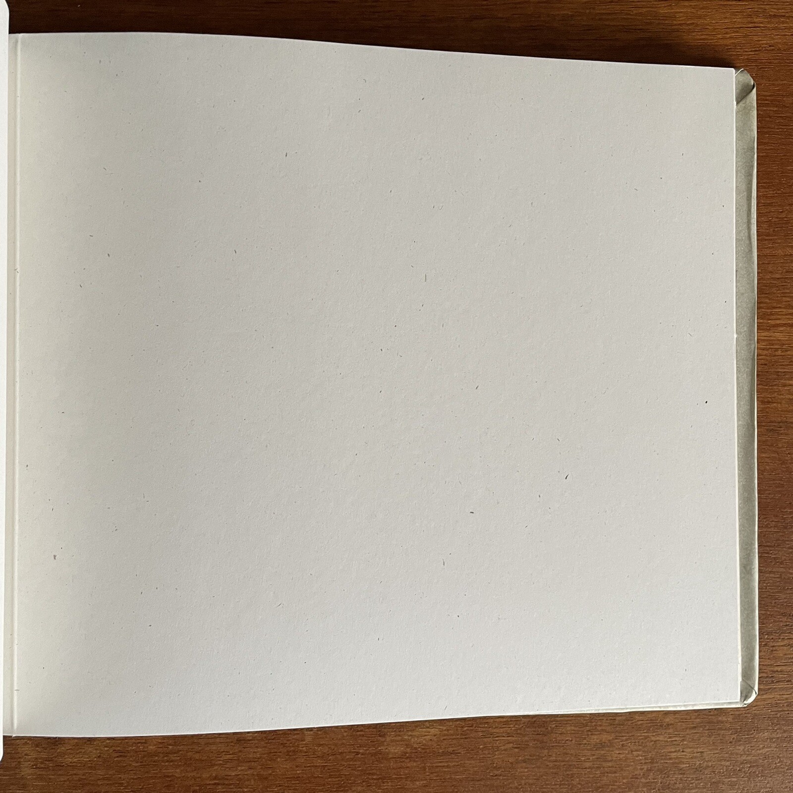 Vintage Unused Blank Book Blue Gray Paper Brads Binding 11.25 x 8.75 in