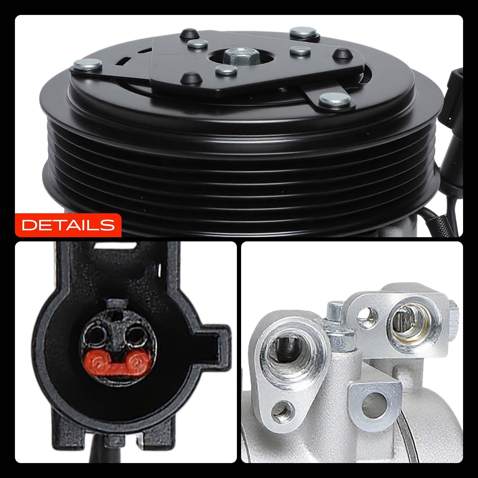 AC Compressor with Clutch Compatible with Ford & Mercury & Mazda