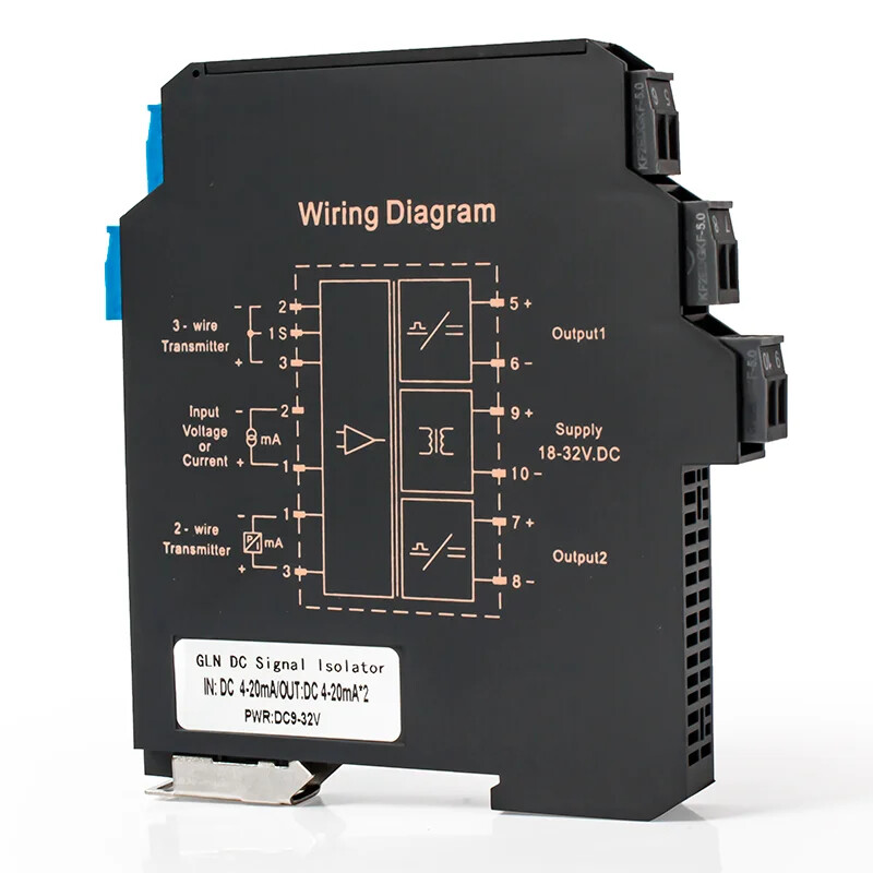 Analog Signal Transmitter 4-20mA 0-20mA Ultra-Thin Isolator 0-10V 0-5V 1-5V
