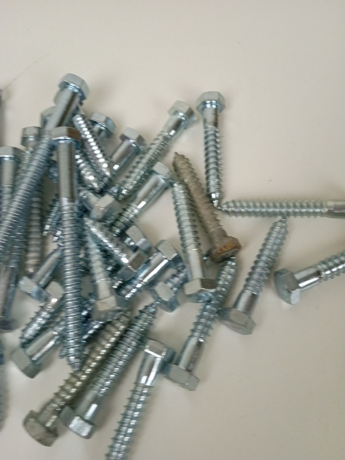 1/2″ Zinc Plated Lag Screws Assorted Lengths Bulk Lot 12+ Pounds