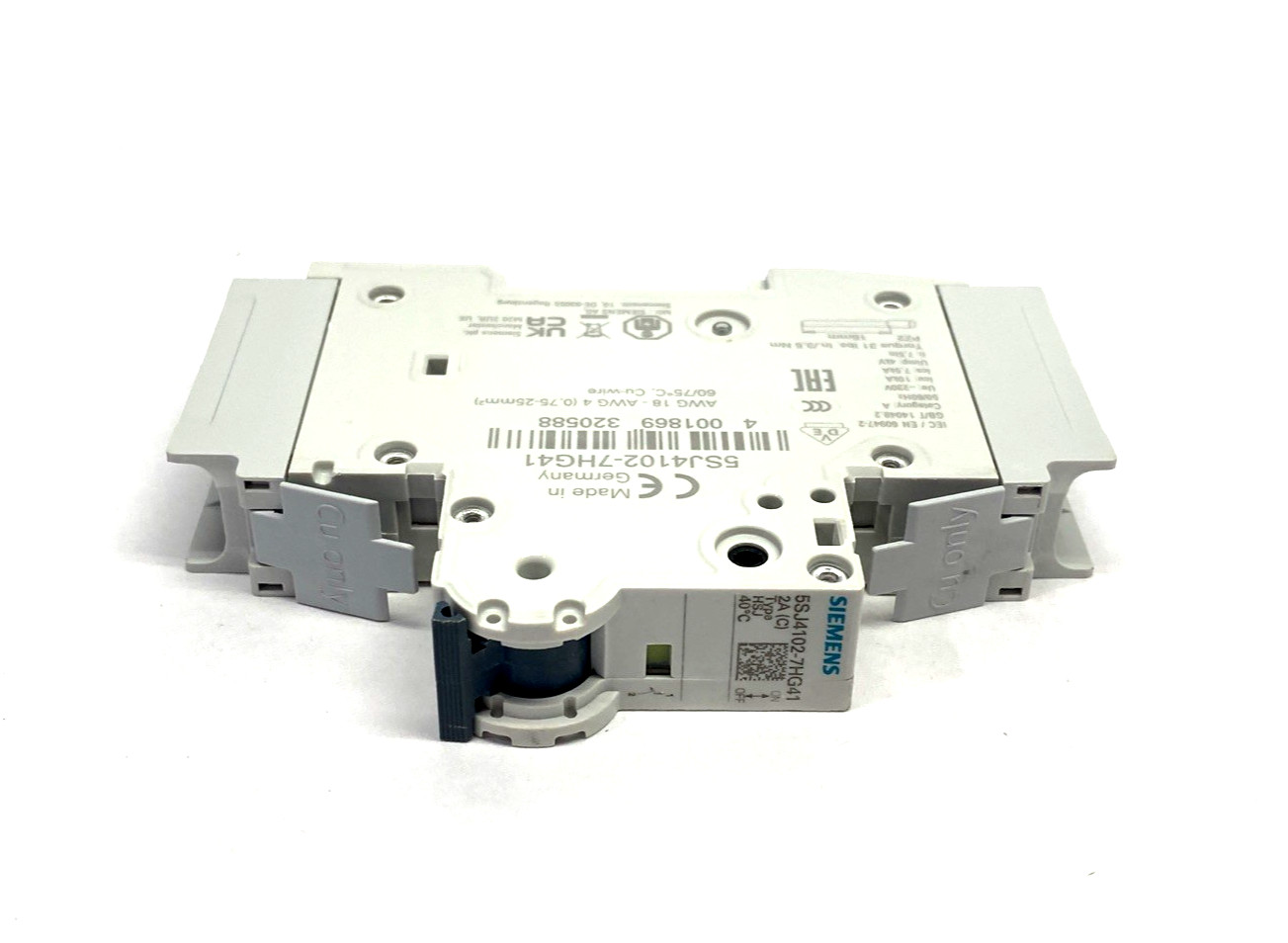 Siemens 5SJ4102-7HG41 Miniature Circuit Breaker 240V 14kA, 1-Pole, C-Trip, 2A