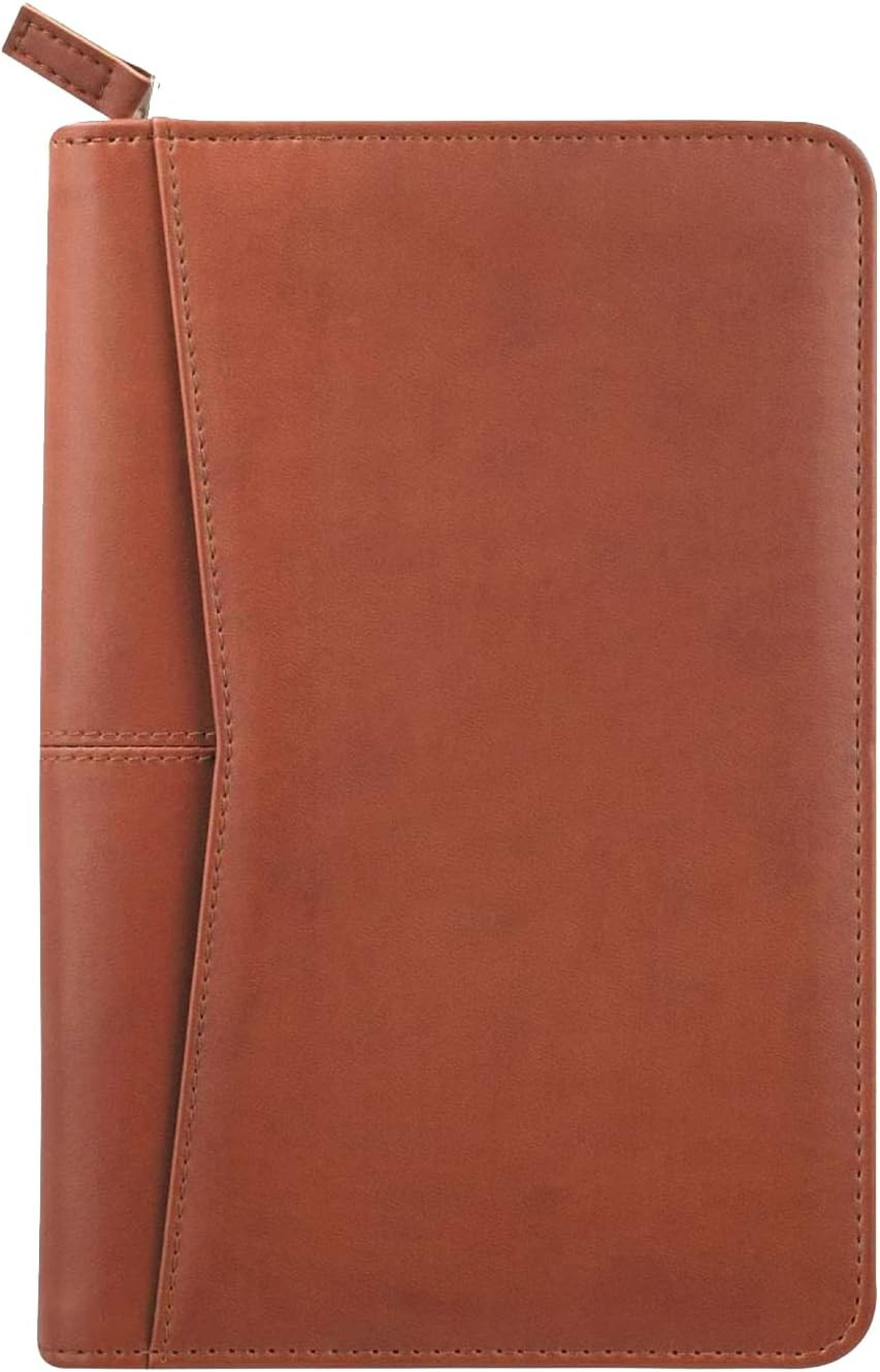 Small Portfolio Organizer, A5 Zippered Business Portfolio, Junior Padfolio Folde