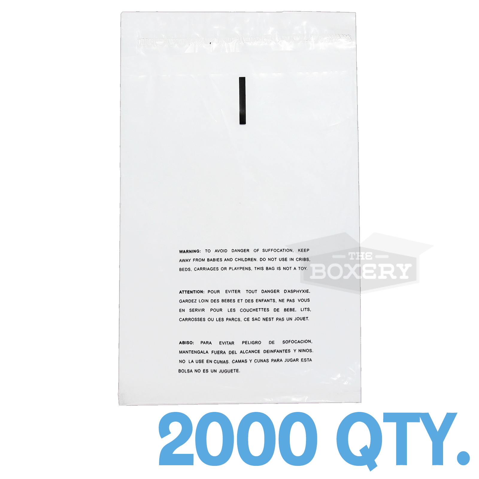 2000 6×8 Self Seal Suffocation Warning Clear Poly Bags 1.5 mil Free Shipping