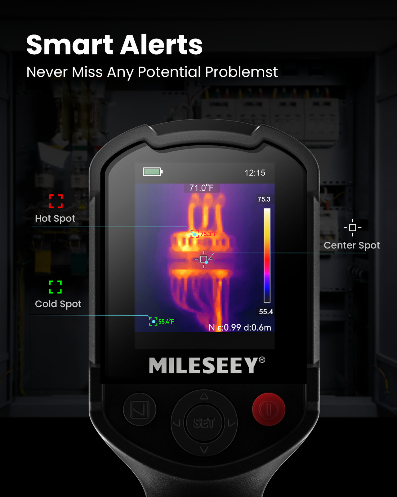 Mileseey Thermal Imaging Camera 320 × 240 IR Resolution 50 HZ Dual Camera