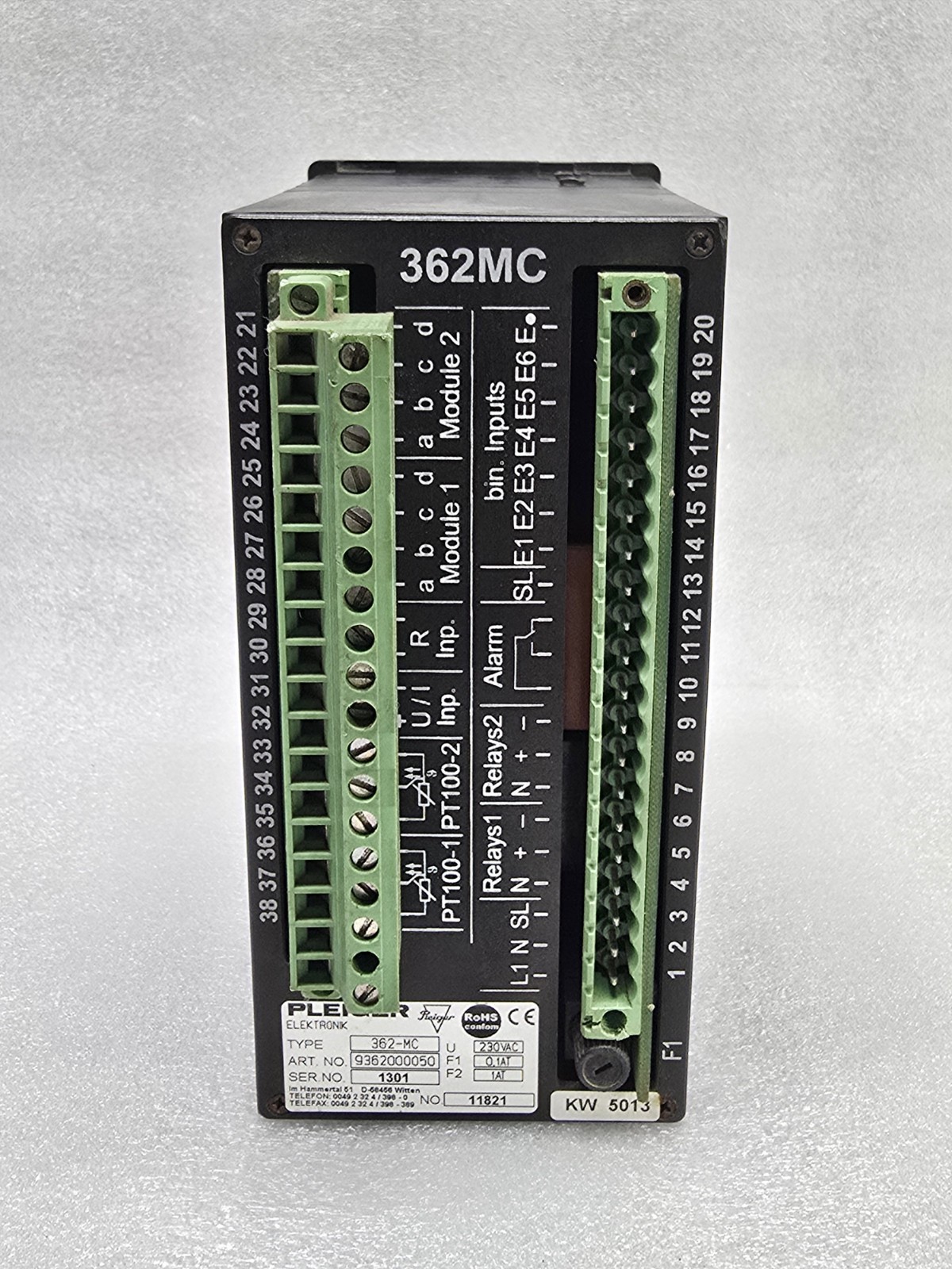 Pleiger 362mc Multi Function Controller 9362000050