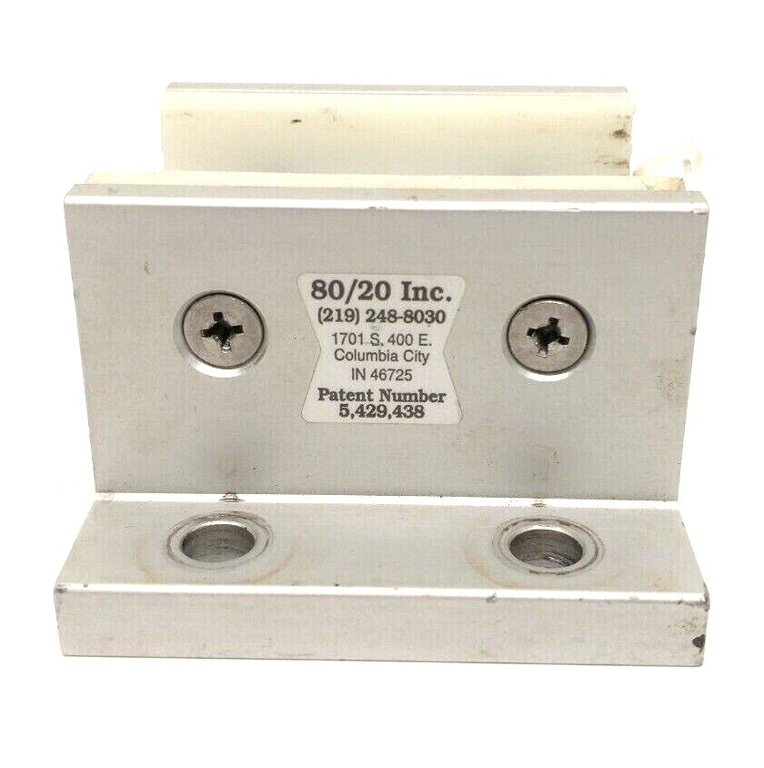 80/20 6825 3-Slot Mount Double Flange Aluminum Linear Bearing DAMAGED PLASTIC