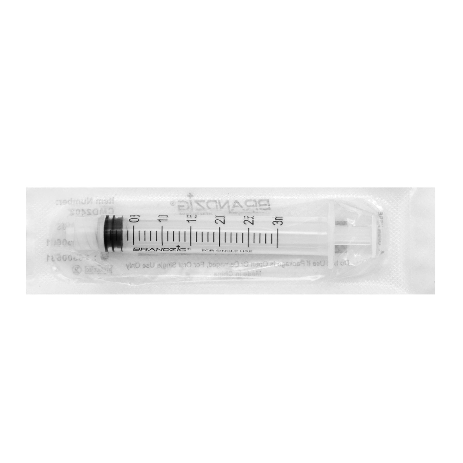 3ml luer lock syringe No Needle – Sterile, Individually Wrapped – 100 Pack –