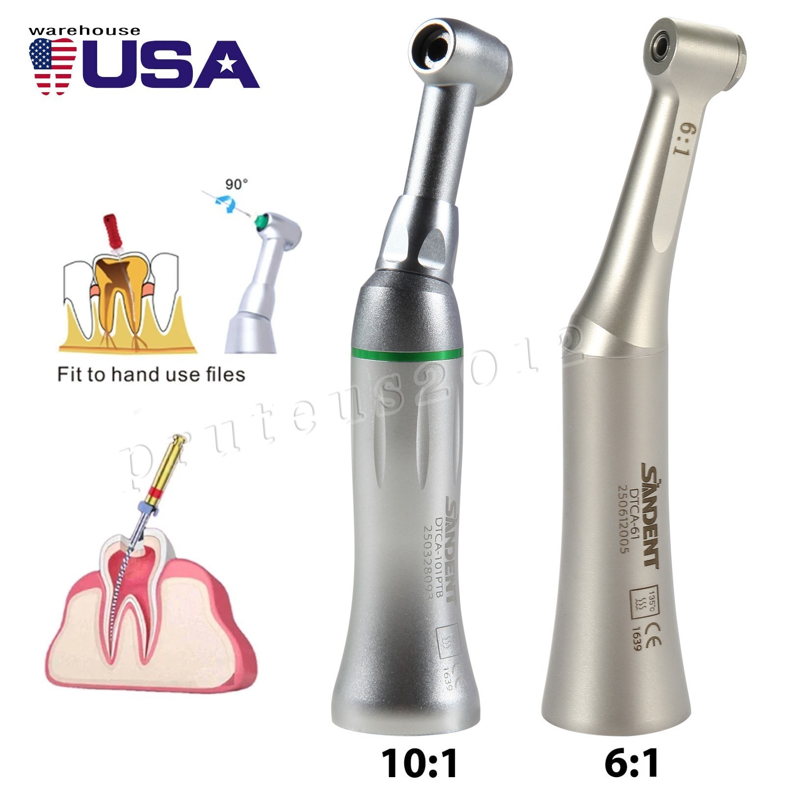 Dental M4 Endo Handpiece 10:1 6:1 Contra Angle Reciprocating Endodontic SANDENT