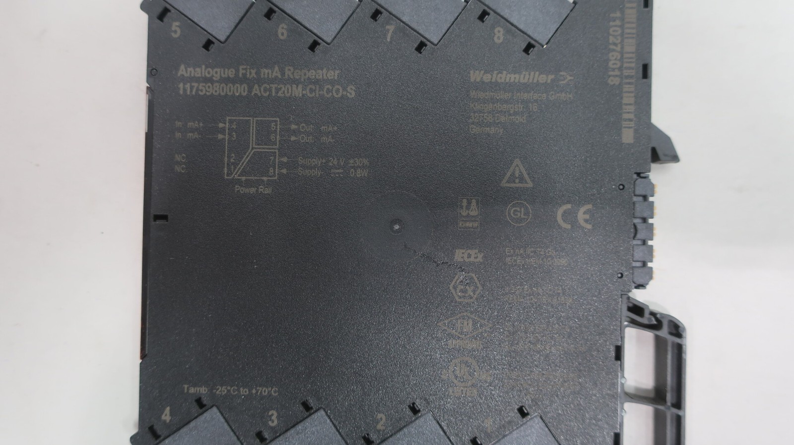Weidmuller 1175980000 ACT20M-CI-CO-S Analogue Isolating Amplifier 24v-dc