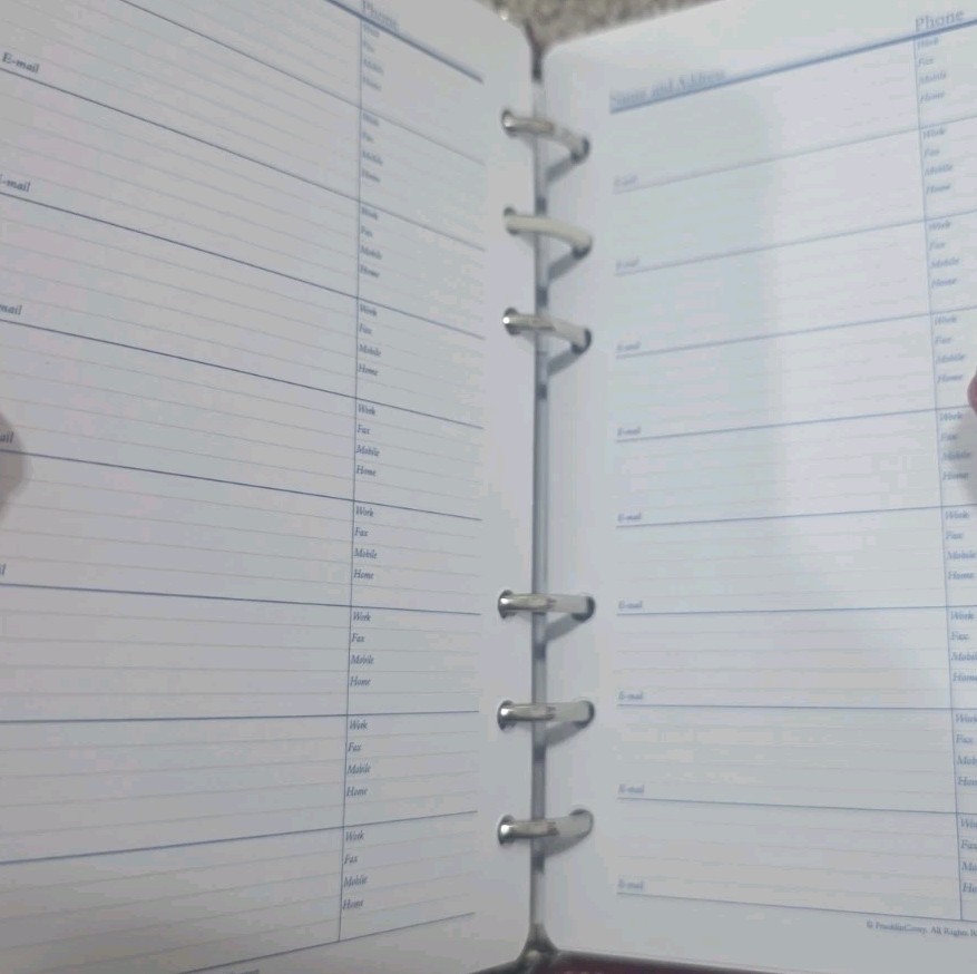 Franklin Covey Compact Day 1 Weekly Organizer Vintage 4.25″ X 6.75″