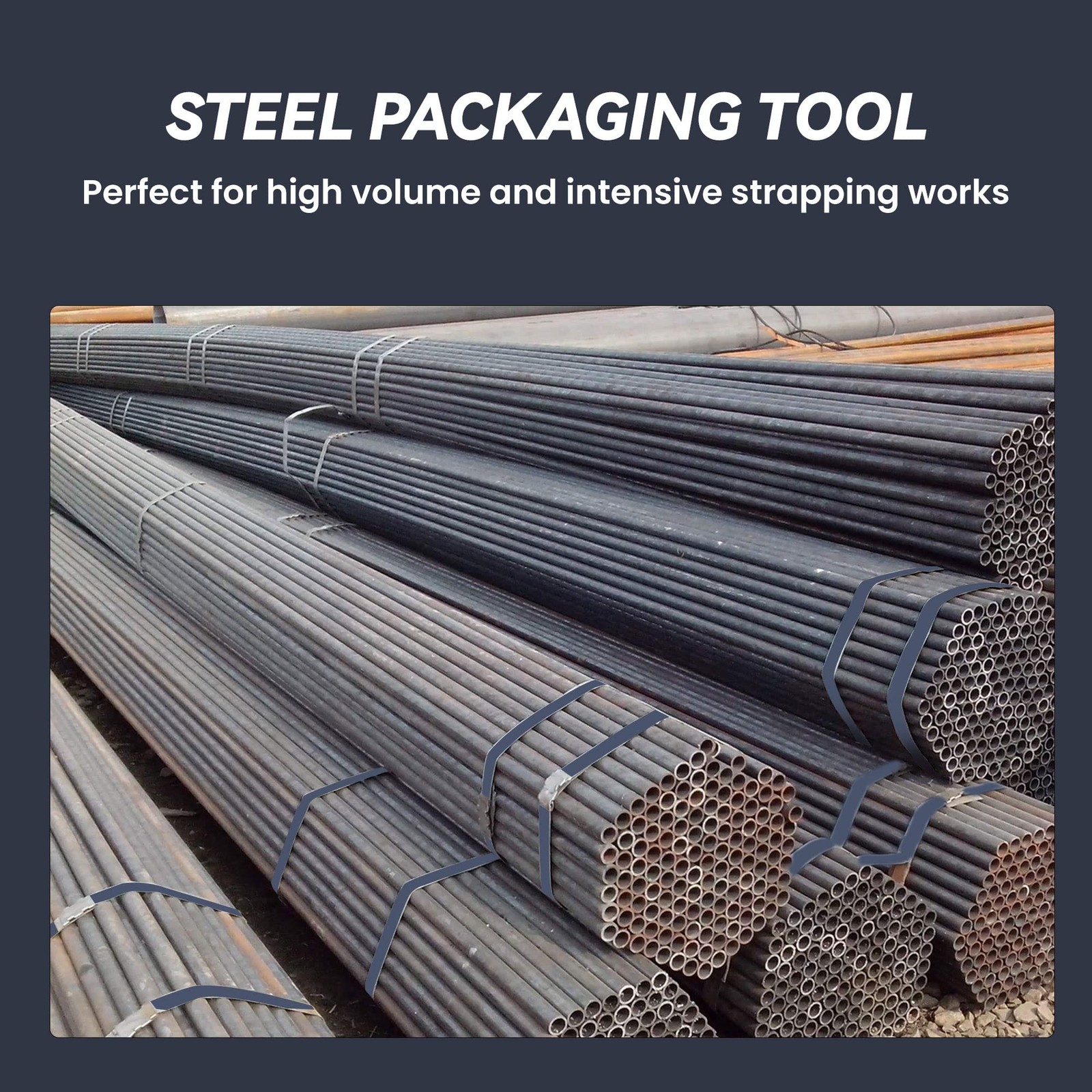 U.S. Solid Manual Strapping Kit for 1.25 in Steel Metal Banding