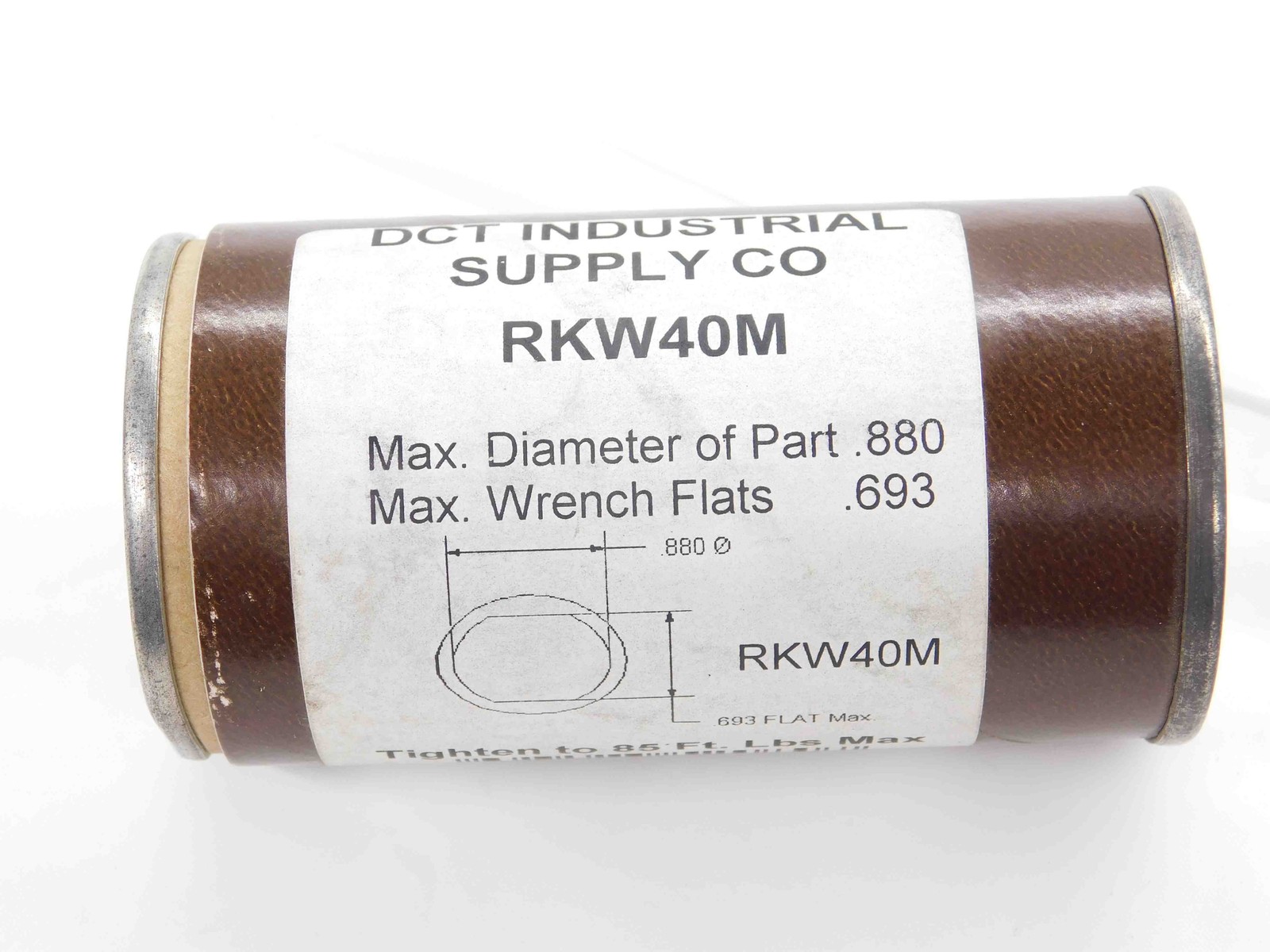 RKW40M SOCKET WRENCH ADAPTER FOR ISO-B CAT40 / BT40 RETENTION KNOBS PULL STUDS