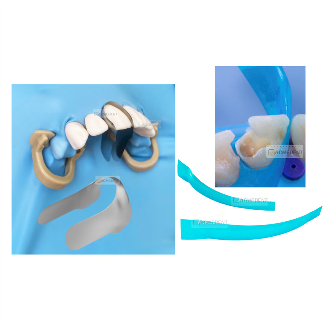 Dental Anterior Twin Matrices Cervical Matrix Blue Strip Fits TOR VM Minideep
