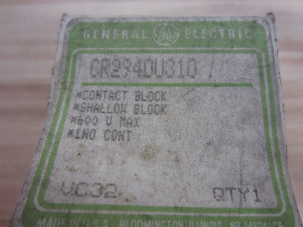 General Electric CR2940U310 GE Block