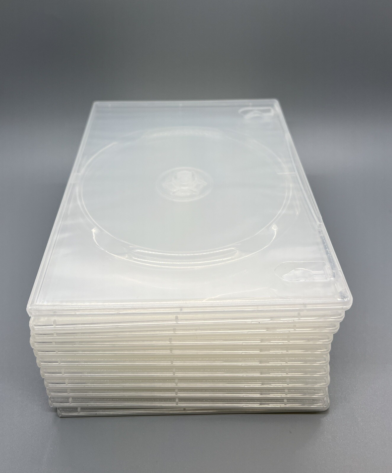 10 SLIM 7MM SUPER CLEAR SINGLE DVD CASE MOVIE BOX PSD17