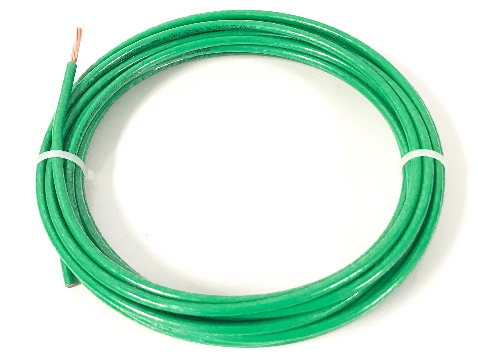 125′ FEET THHN THWN-2 8 AWG GAUGE GREEN STRANDED COPPER BUILDING WIRE VW-1