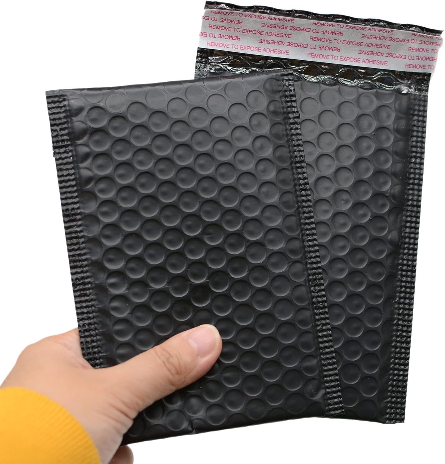 25 Pack 4×6 Inches Small Black Poly Bubble Lined Mailers Padded Shipping Enve…