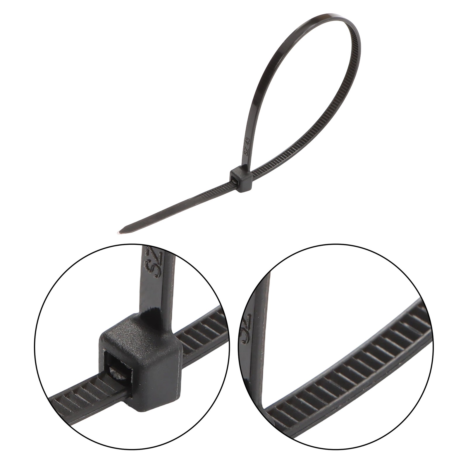 8″ Zip Ties 5000 Pack 40lb Tensile Uv Resistant Cable Ties 0.14″ Wide Black