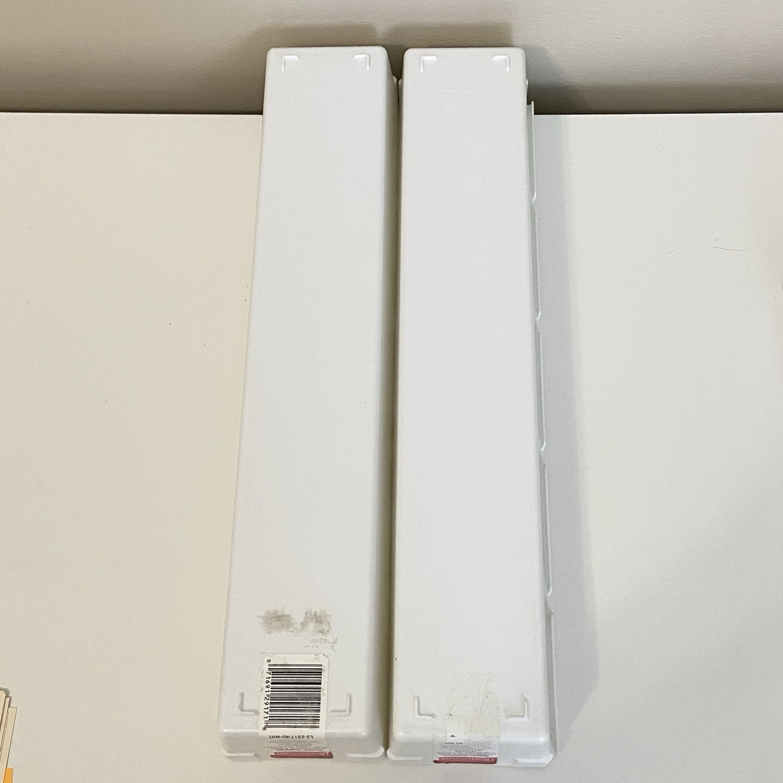2X Rubbermaid 2917 Instant Drawer Organizer White 2007 15”x3”x2” Interlocking