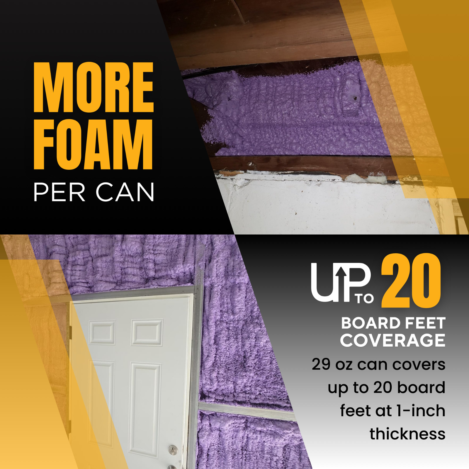 Vega Bond Purplecoat Closed Cell Insulation Spray Foam -Covers 240 BF-12pack Set