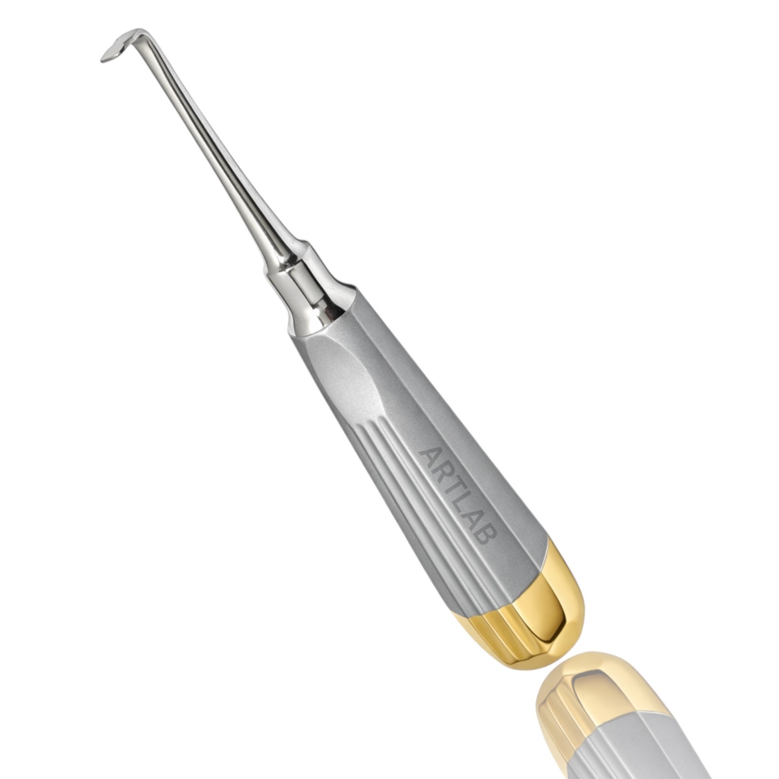 1 GERMAN CROWN REMOVER CURVED SPREADER GOLD HANDLE DENTAL SURGICAL INSTRUMENT