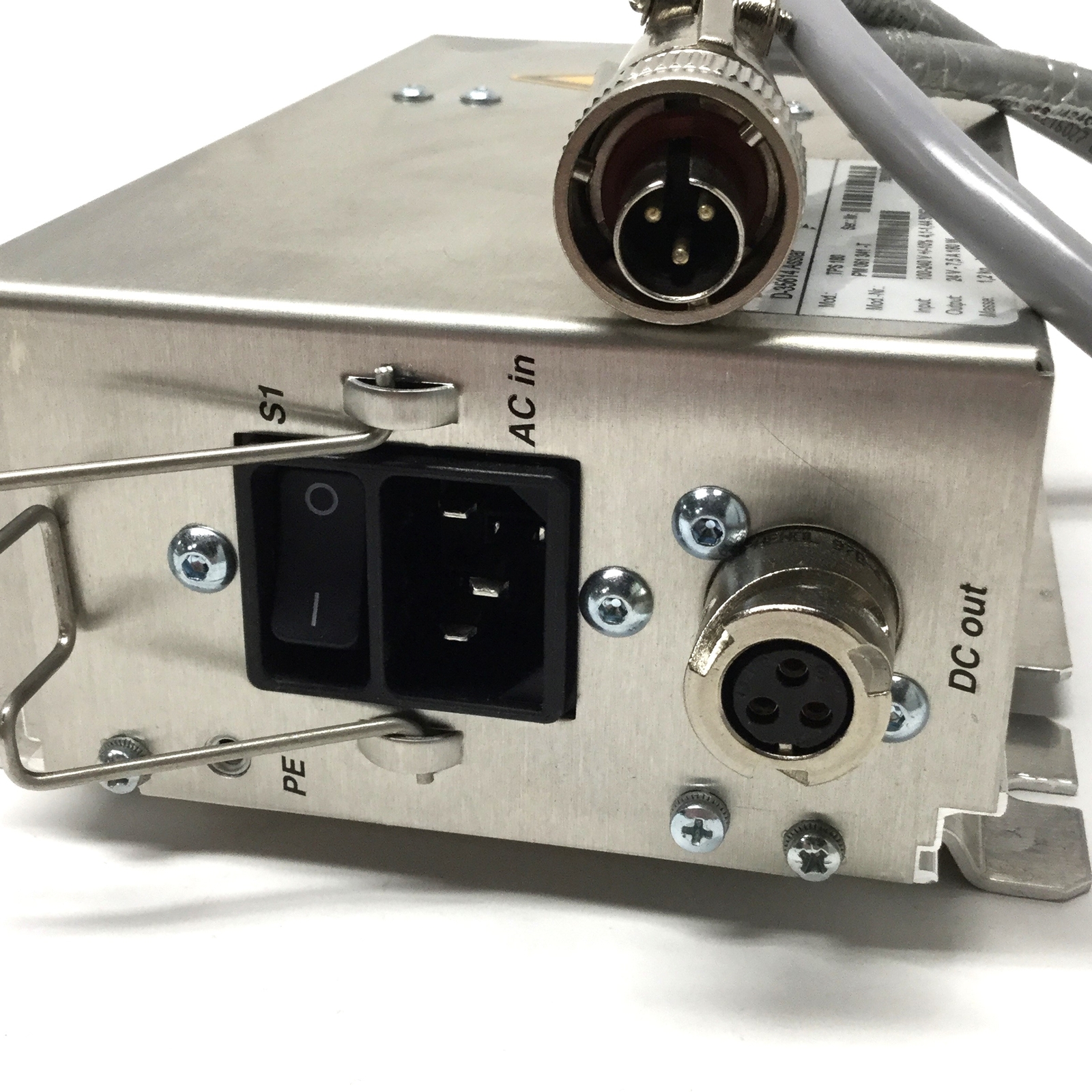 Pfeiffer Vacuum TPS 180 Turbopump Power Supply 100-240VAC In, 24VDC 7.5A Out