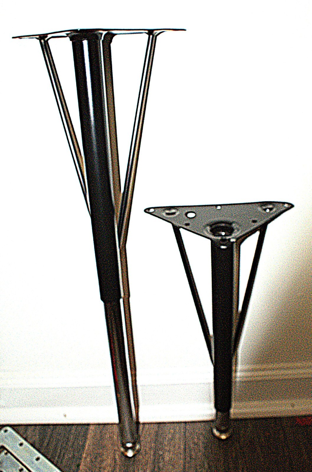 Tapered Metal Table Legs XU-LEG-SHORT-GG Set of 4 #9377