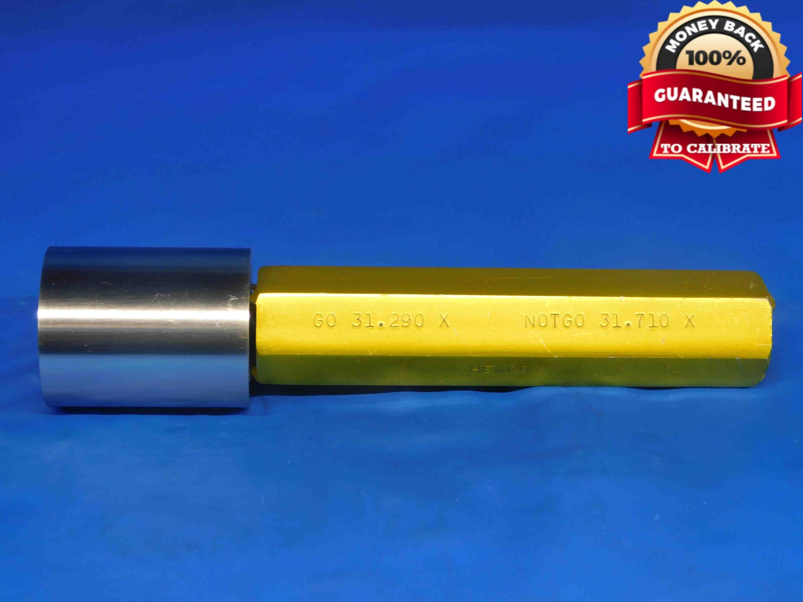 31.290 CLASS X METRIC PIN PLUG GAGE 31.000 +.290 OVERSIZE 31 mm 1.2319 31.29
