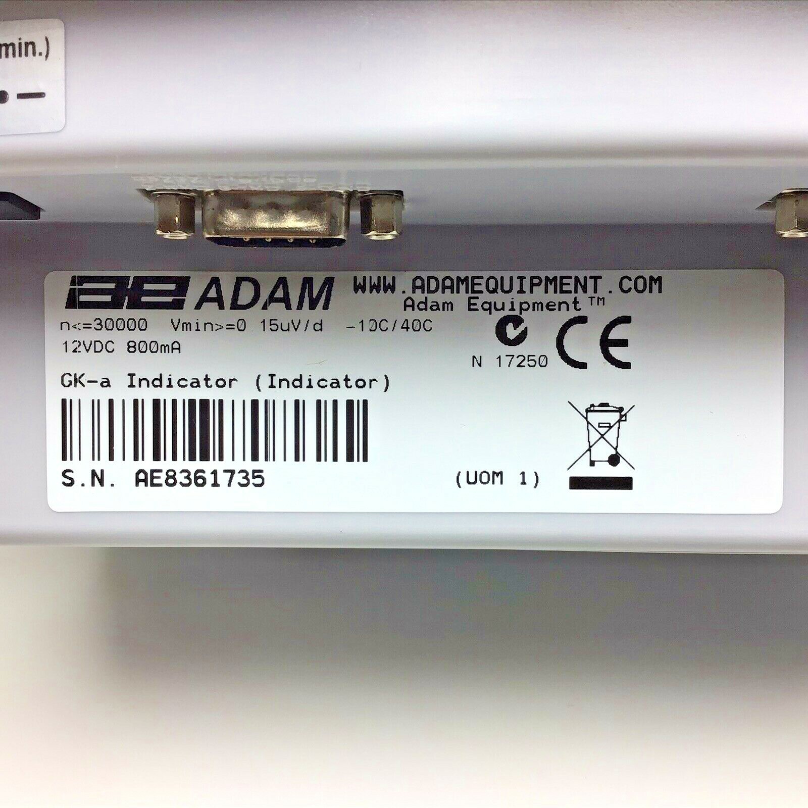 ADAM EQUIPMENT PTM 500 DRUM AND WHEELCHAIR PLATFORM SCALE WITH GK-A INDICATOR