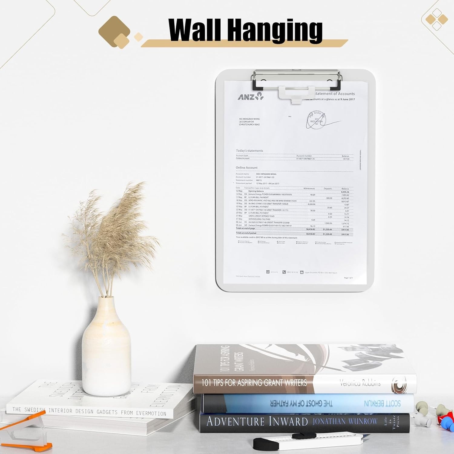 Durable 12.5 x 9 Inch Clipboard with Smooth Surface – Perfect for Everyday Use