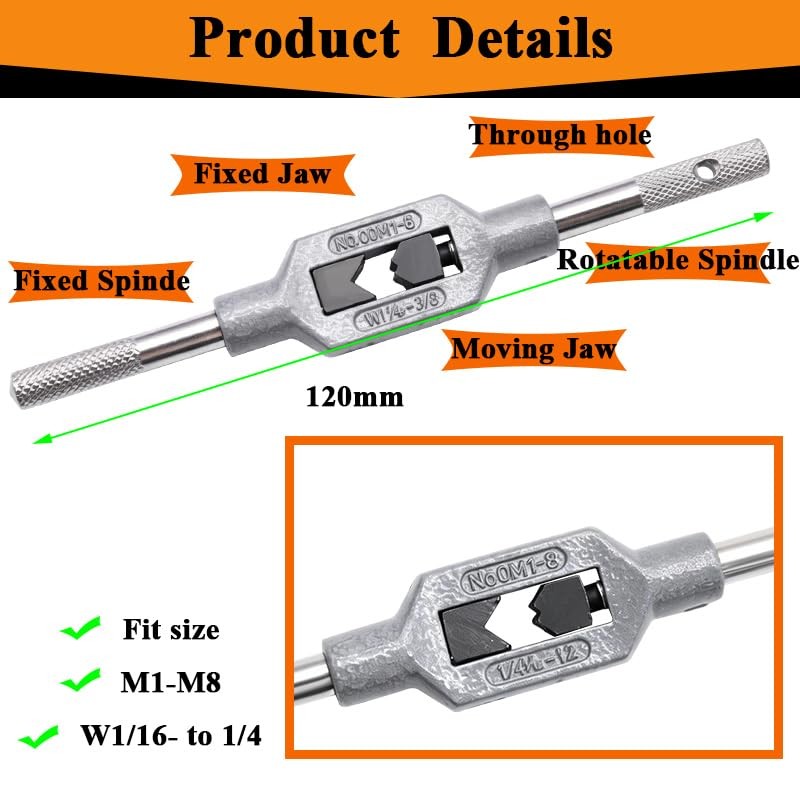 10pcs Mini Metric Micro Taps Bit Small Hand Screw Thread Taps M1 M1.2 M1.4 M1…