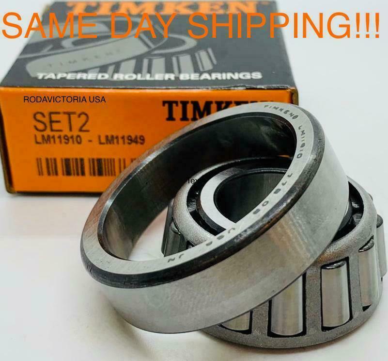 Timken USA Set2, Set 2 ( LM11949 & LM11910) A2 Cup & Cone SAME DAY SHIPPING.!!