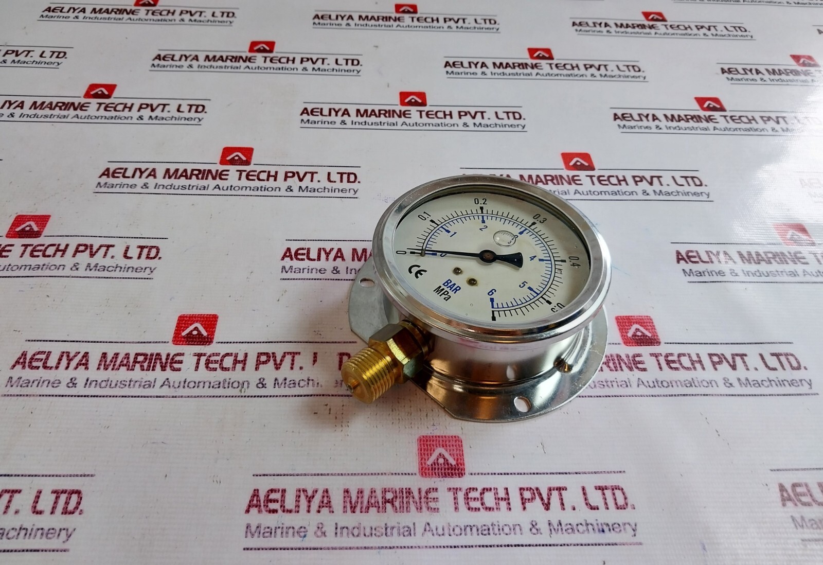Econosto Pressure Gauges 0-6 BAR, 100mm 762.11.01.162, 1/2” PF