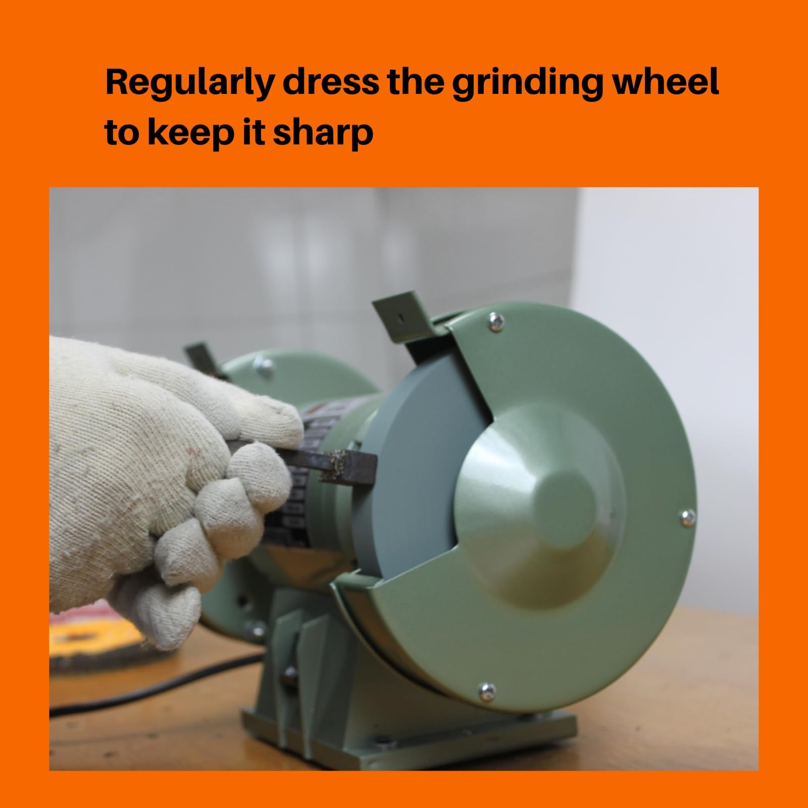 AmaCupid Bench Grinding Wheel 6 inch, Green Silicon Carbide 6 inches