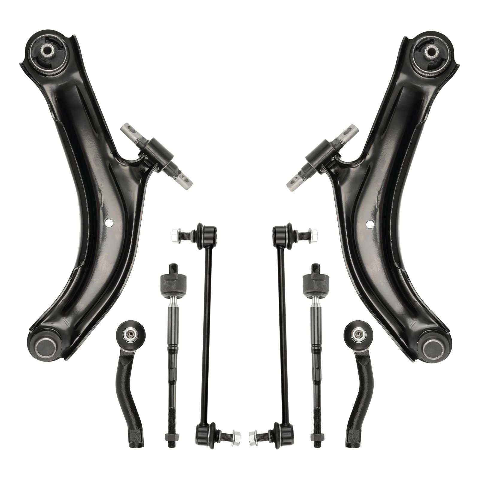 8pcs Front Lower Control Arms Suspension Kit Sentra 2007-2012 K620373 K620374