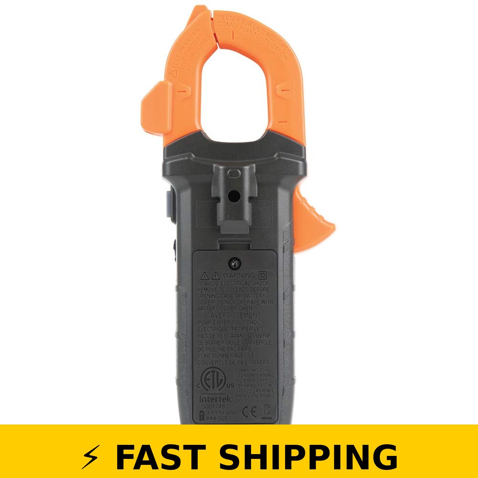 Klein Tools CL390 Digital Clamp Meter, 400 Amp, Hi-Viz LCD Display