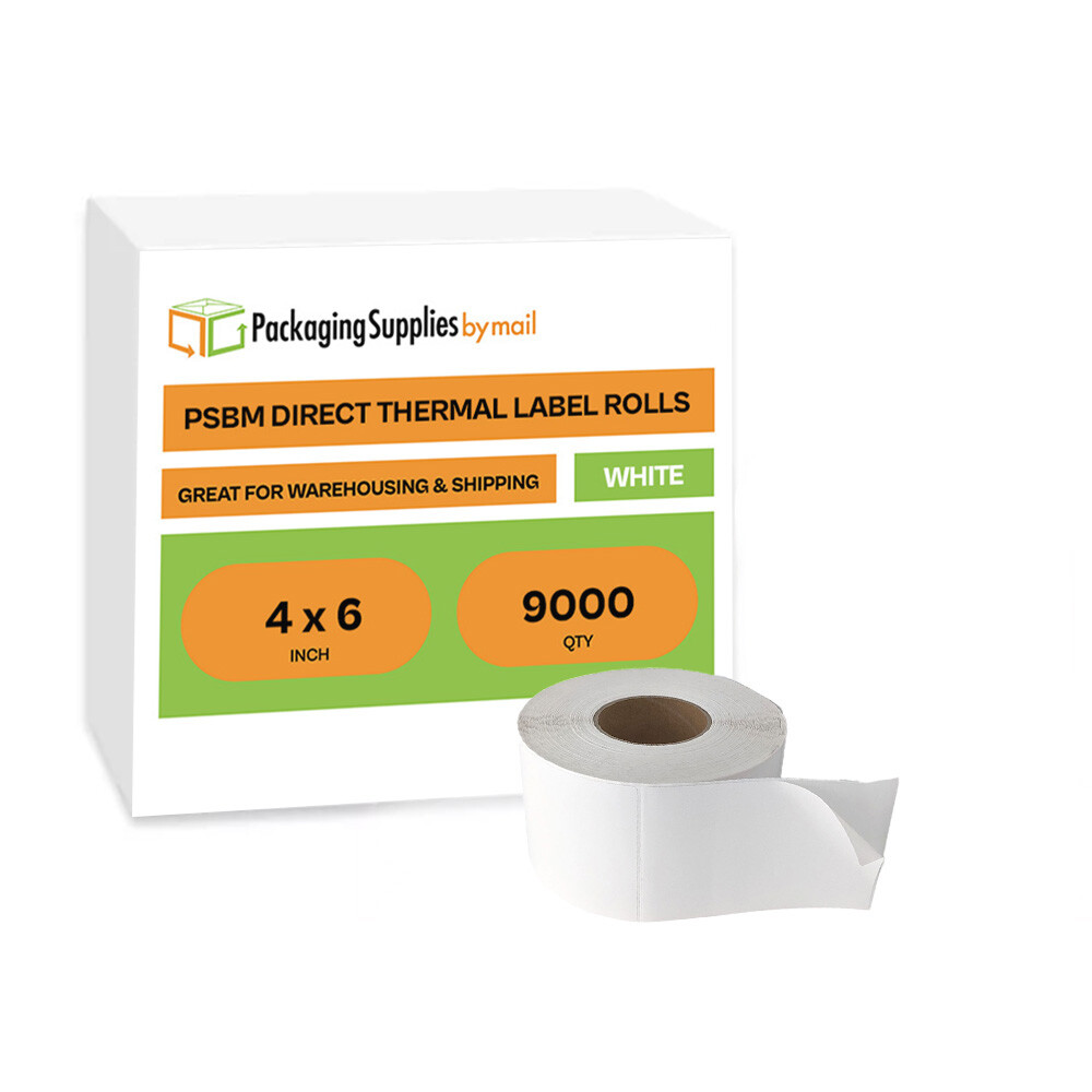 576 Rolls/250 Labels per Roll 4″x6″ Direct Thermal Shipping Labels White Color