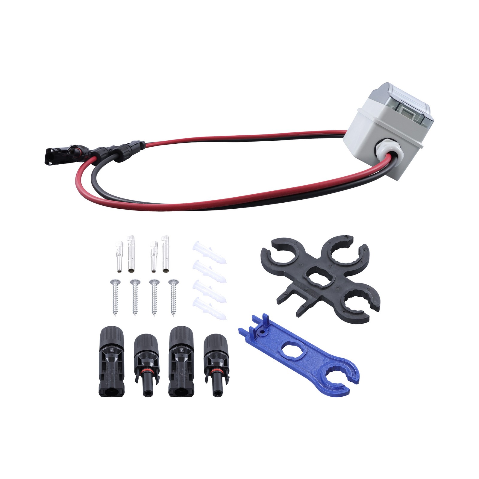 1000V 60A Solar Disconnect Switch, IP65 Weatherproof Breaker Box for PV Outdoor