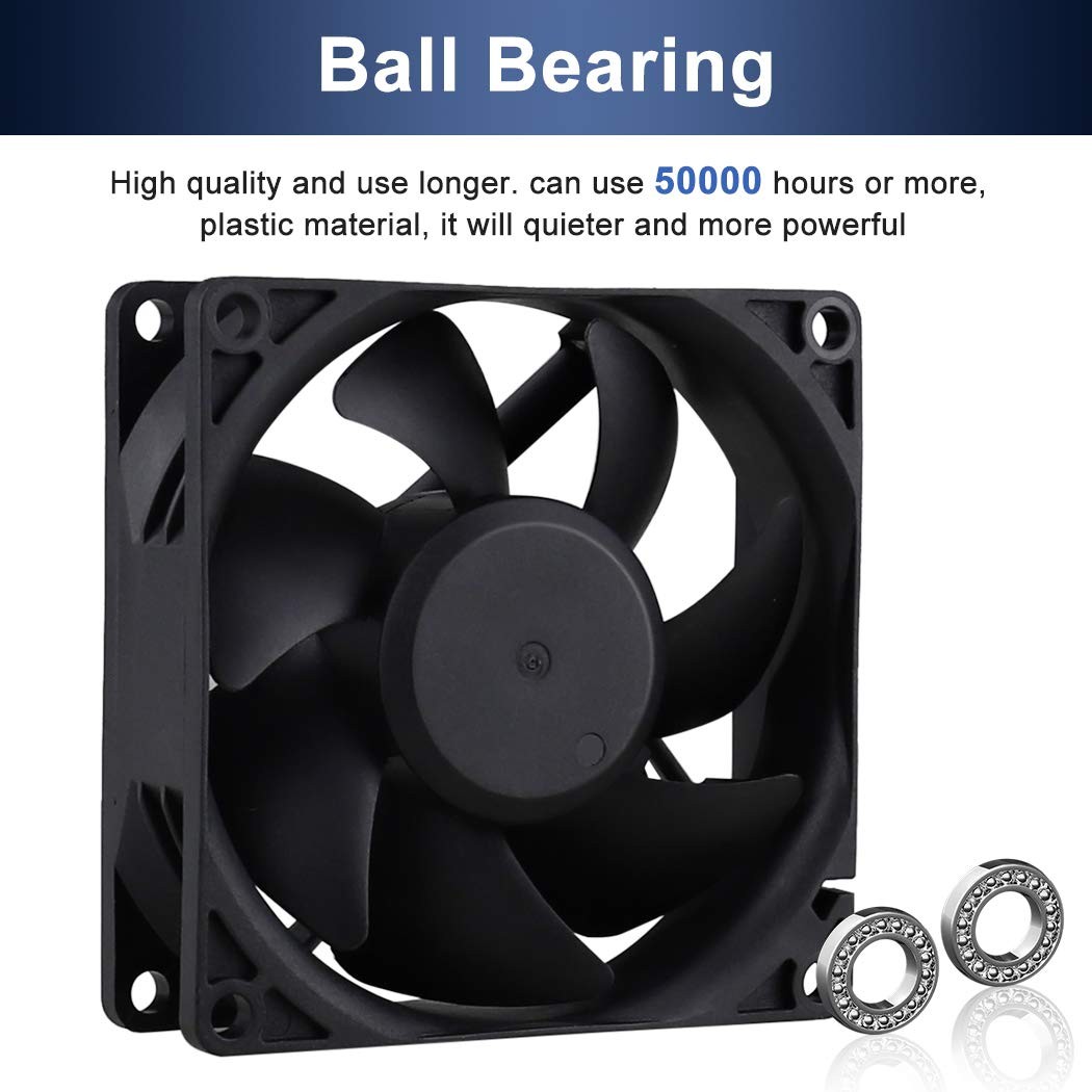 Wathai 80mm EC Axial Fan AC 110V 115V 120V 220V 240V Brushless Cooling Fan 80mm