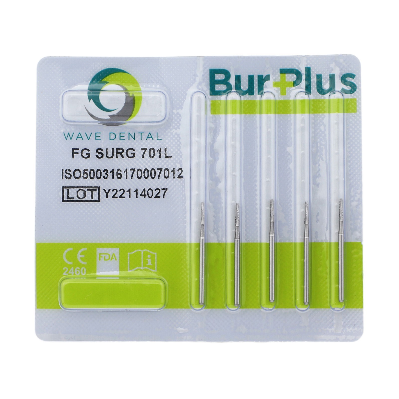 WAVE Dental Carbide Surgical Burs 557L 701 FG SL Bur 25mm FGOS High Speed Burr