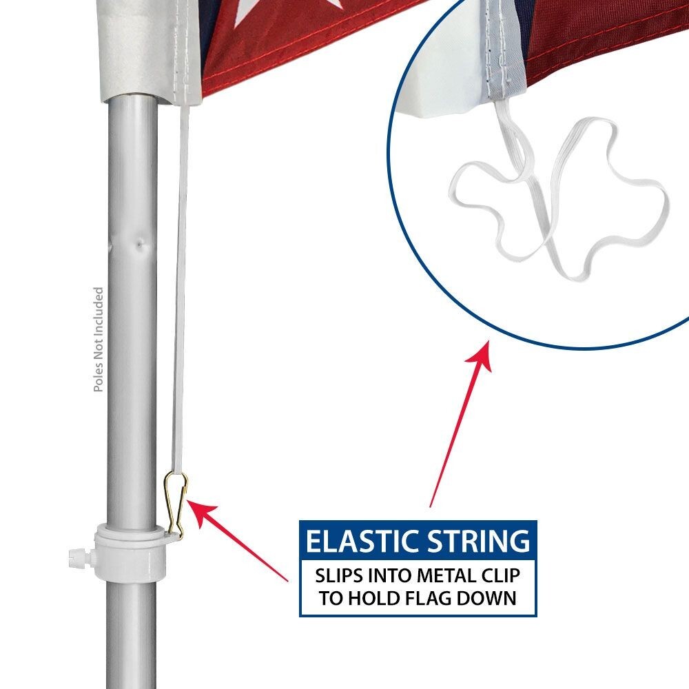 Open (Blue & White) Swooper Advertising Flag & Pole Kit