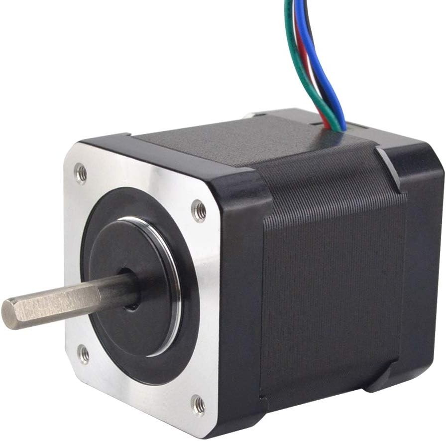 STEPPERONLINE 5pcs Nema 17 Stepper Motor 84oz.in 4-lead 17HS19-2004S1 3D Printer