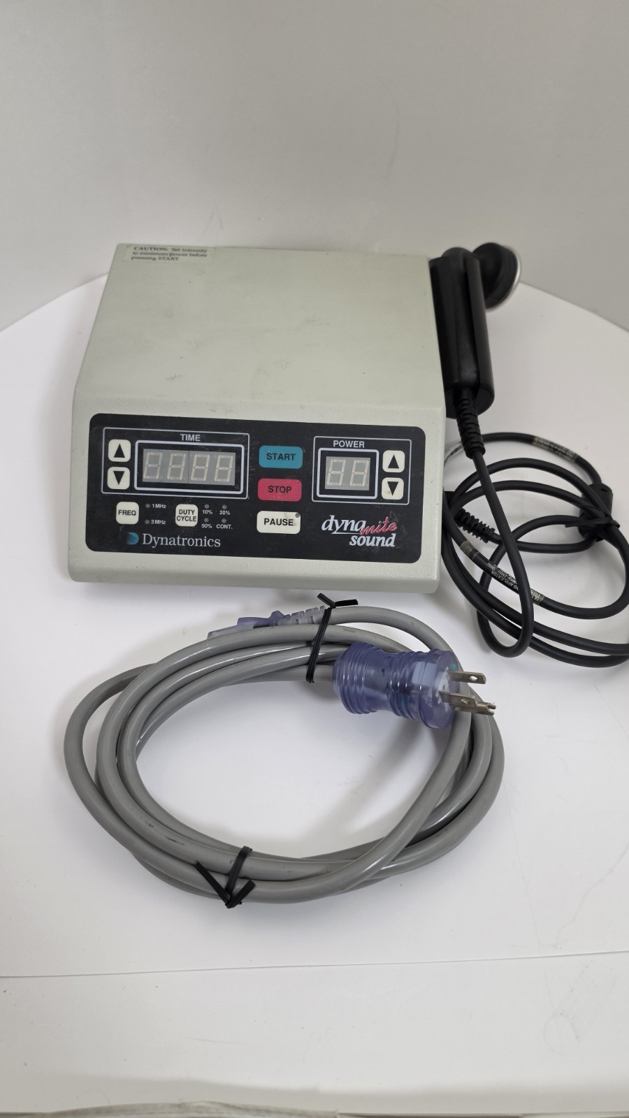 Dynatronics Dynamite Sound D125 Ultrasound Generator W/ 10cm Probe