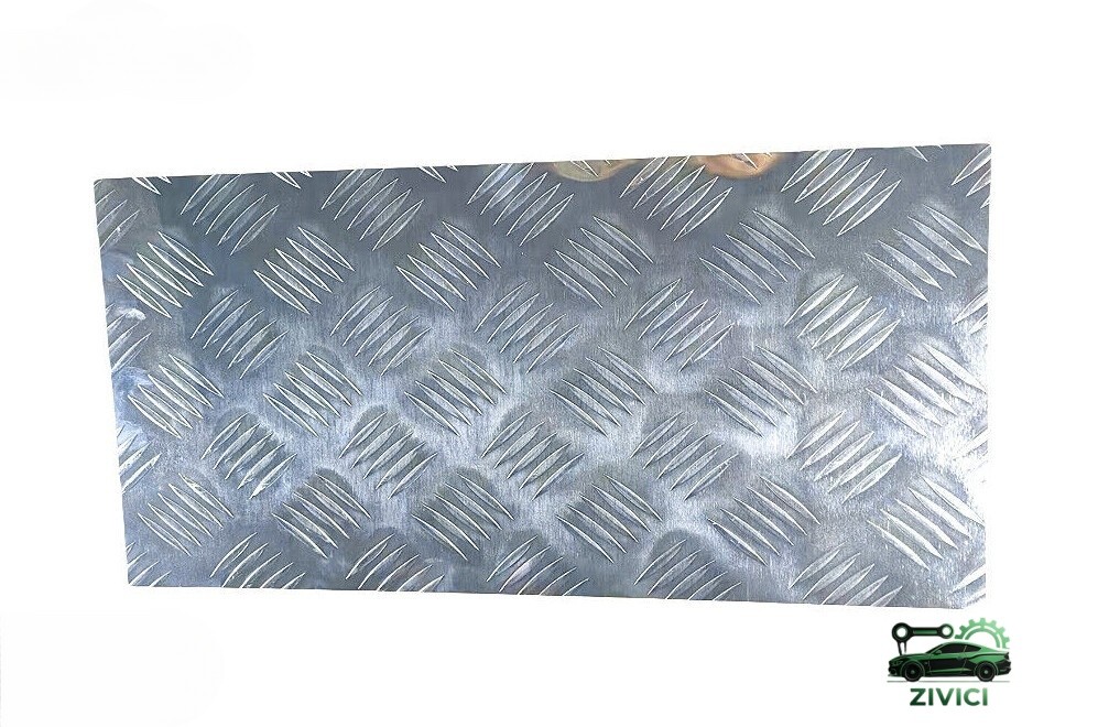 12×24 Inch Diamond Plate 5 Bar Tread Aluminum 305x610mm Vehicle Use