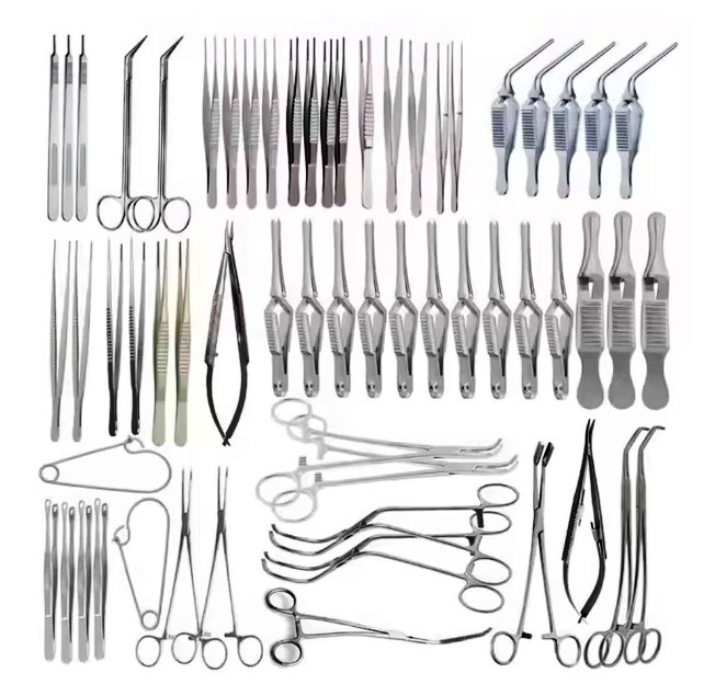 Major Vascular Surgery Specialty Surgical Instrument Set of 61 Pcs