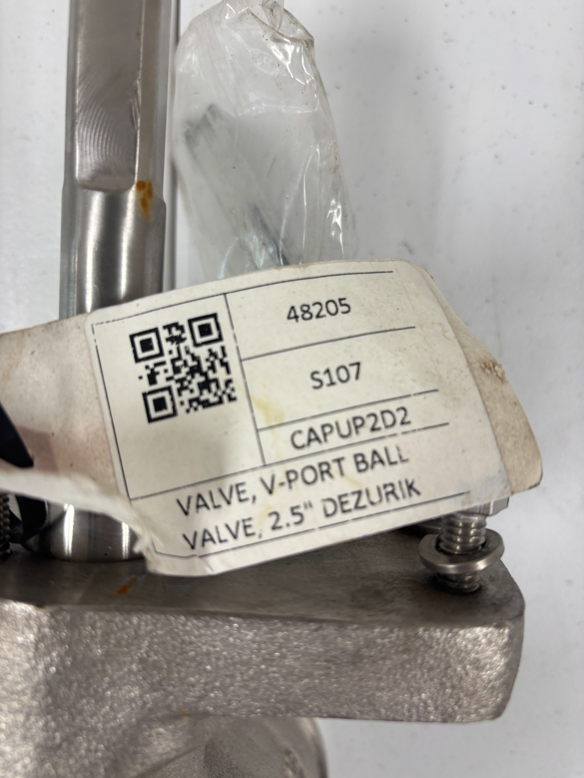 DeZURIK 2.5in CF8M Stainless V-Port Ball Valve ANSI 150 NEW