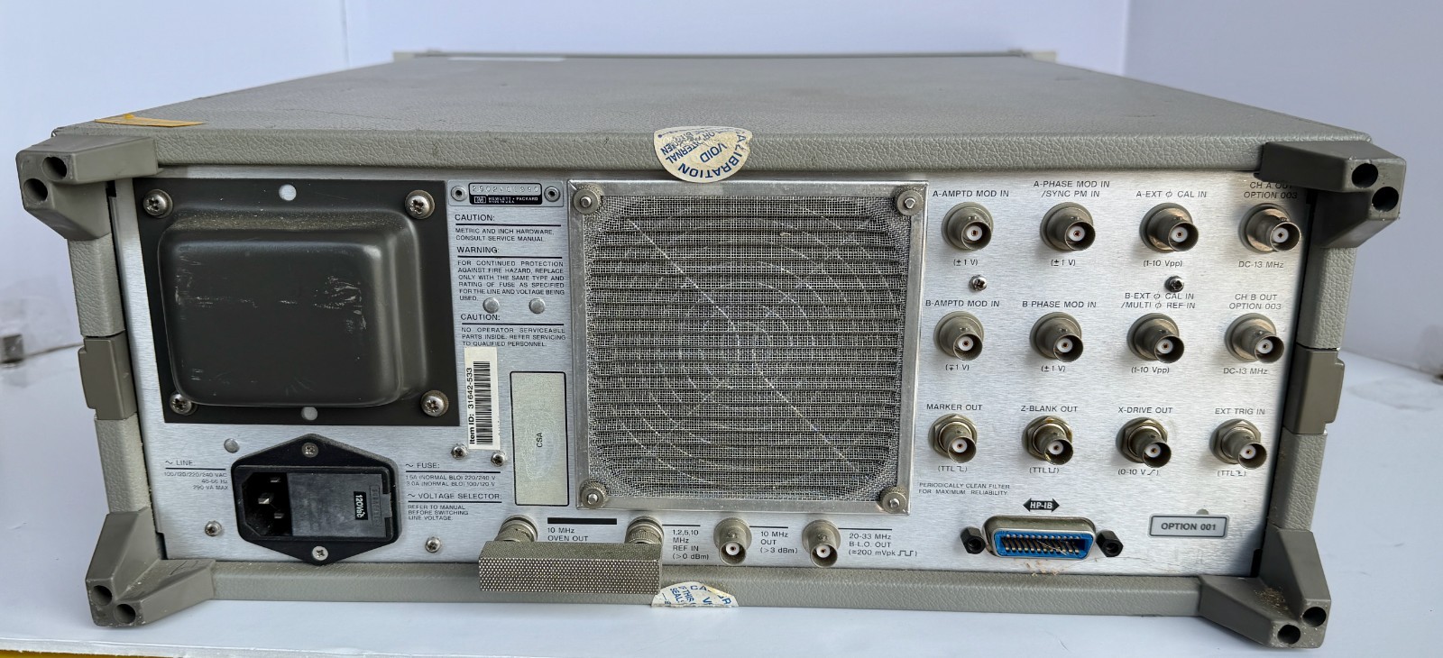 HP 3326A Two-Channel Synthesizer DC-13 MHz Signal Generator HP-IB
