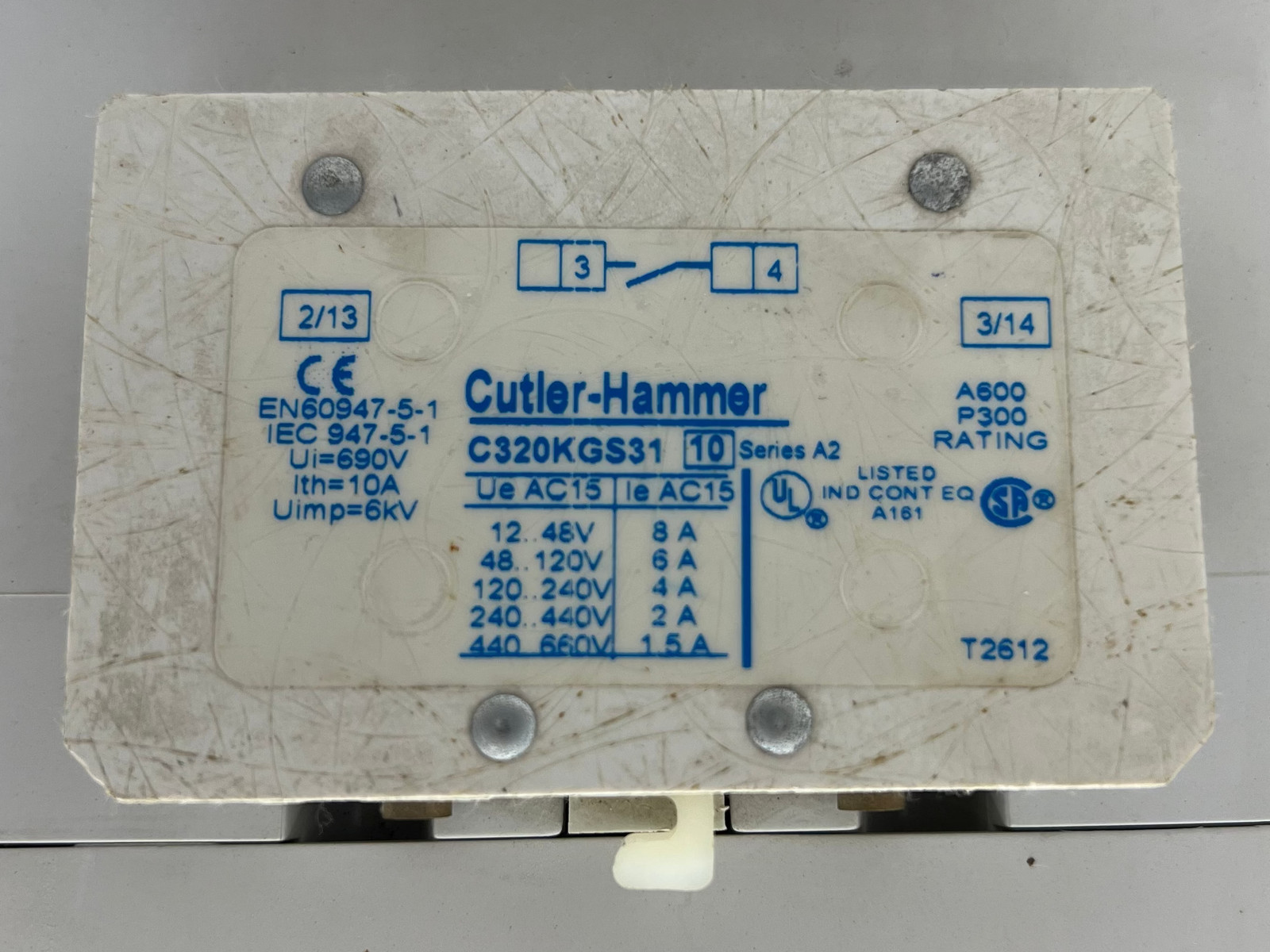 Eaton AN19KN0A5E100 Size 3 Starter w/ 120V Coil, C440B1A100SF3 EOLR (Used)