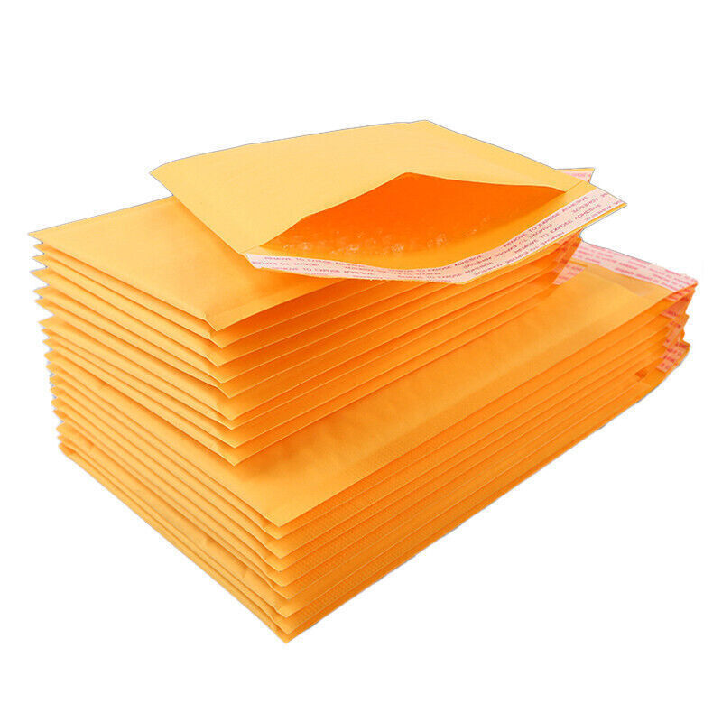 50 Pack #0 6.5×10 inch Kraft Bubble Envelopes Padded Seal Shipping Bag Mailers